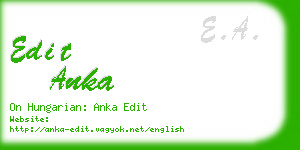 edit anka business card